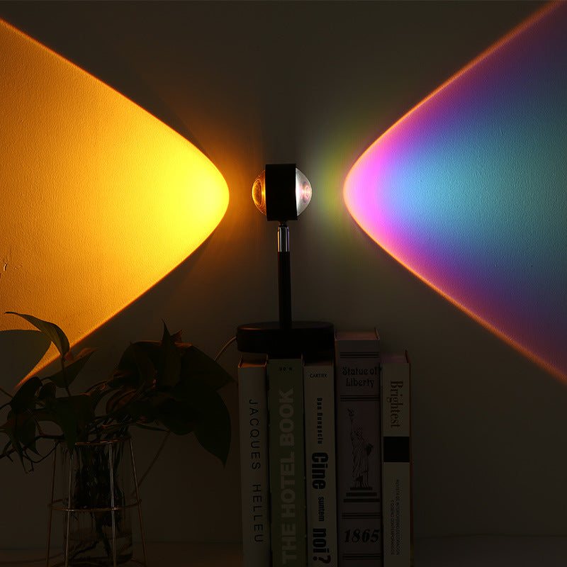 Dual-head Sunset Rainbow Projection Lamp