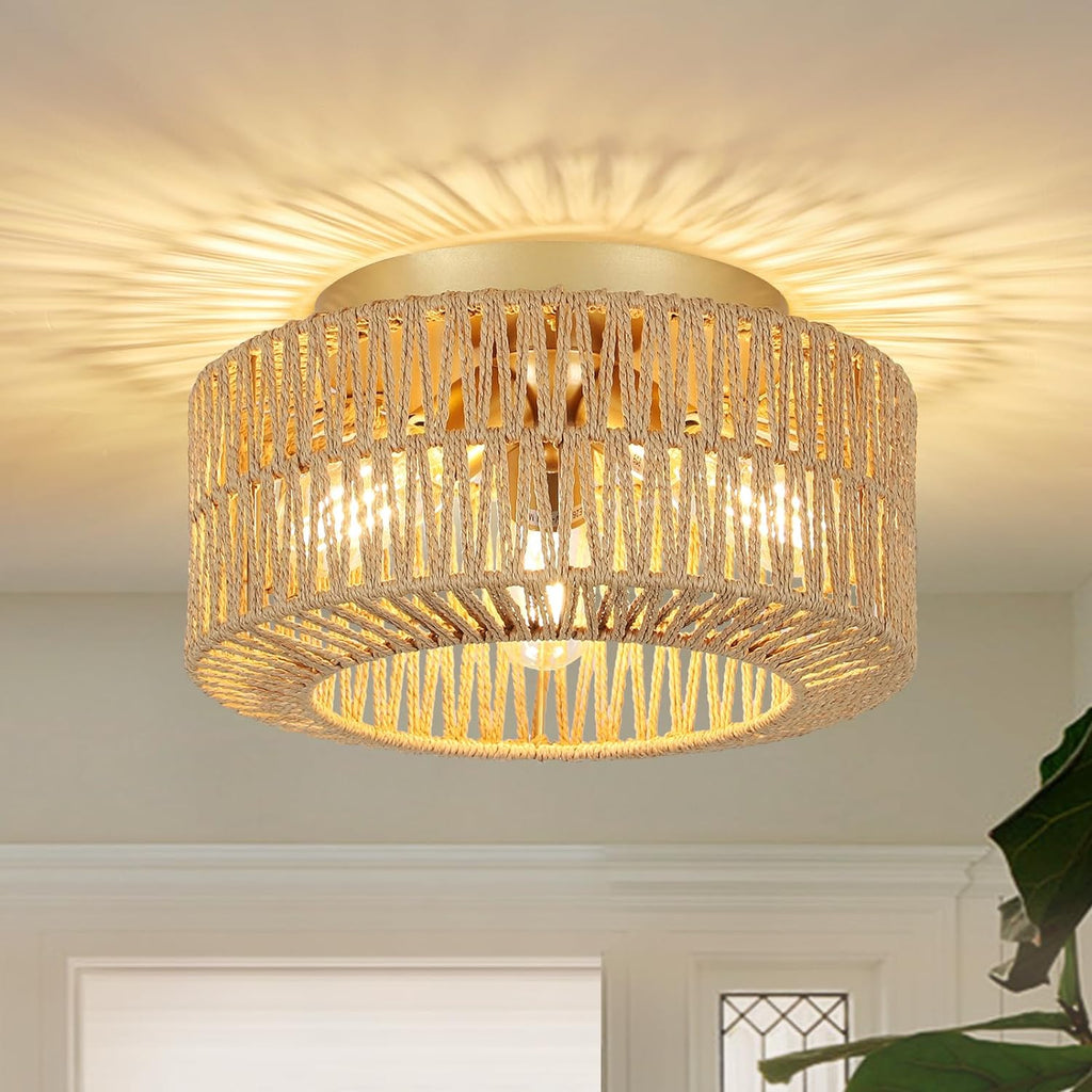 Rattan Ceiling Light