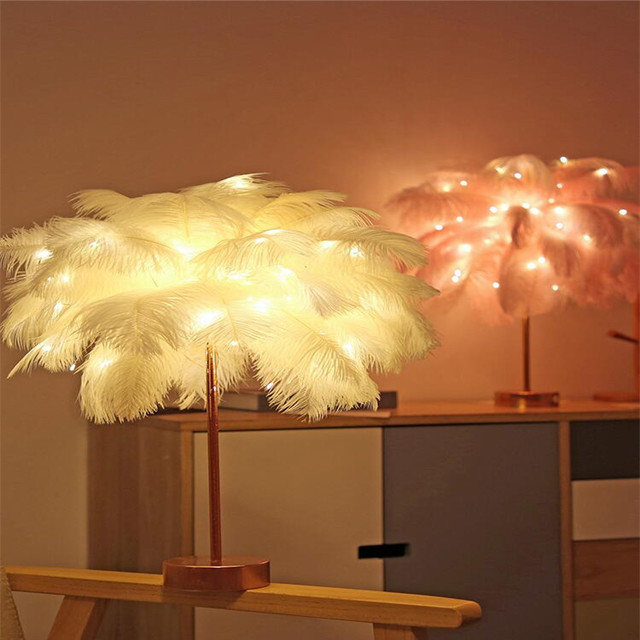 Feather Lamp Nordic Desk Lamp
