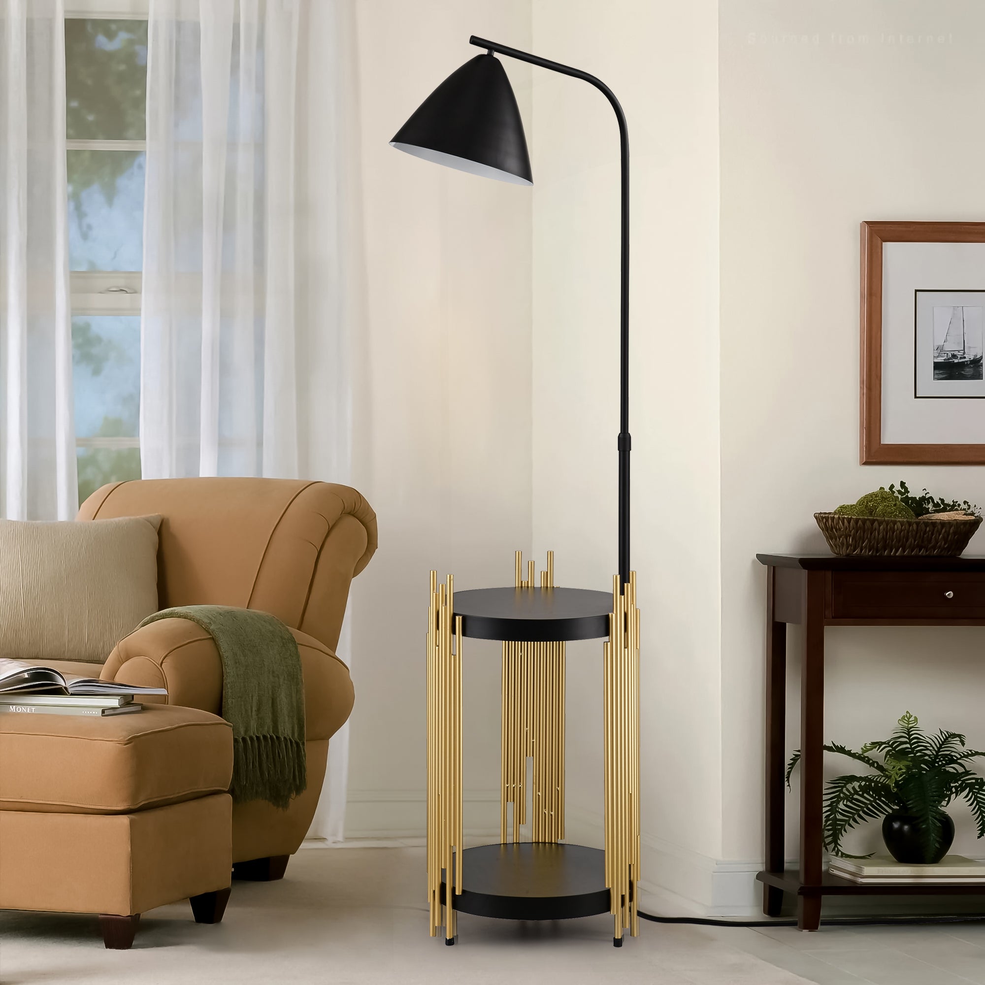 Luxury Shelves Floor Lamp