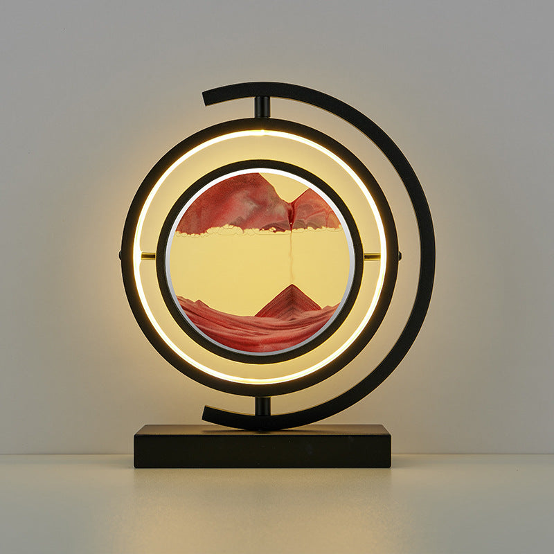 Hourglass Quicksand Painting Desk Lamp