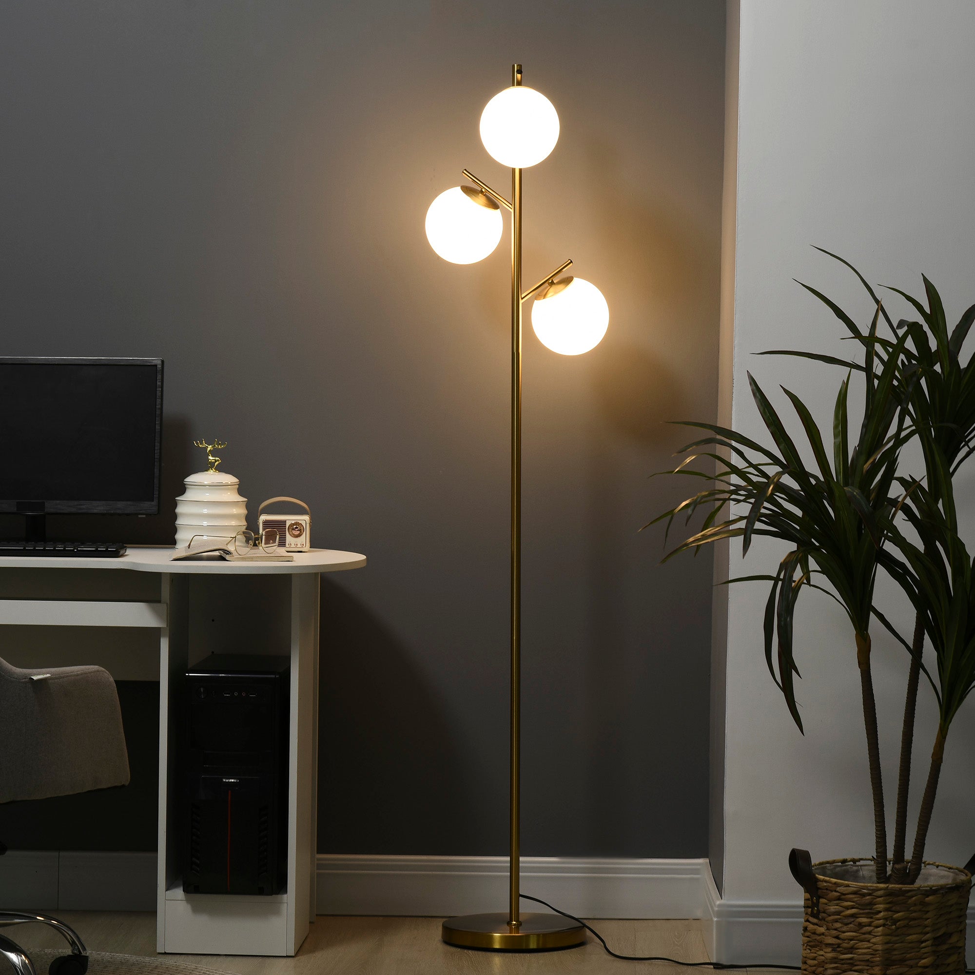 Modern 3-Light Floor Lamp