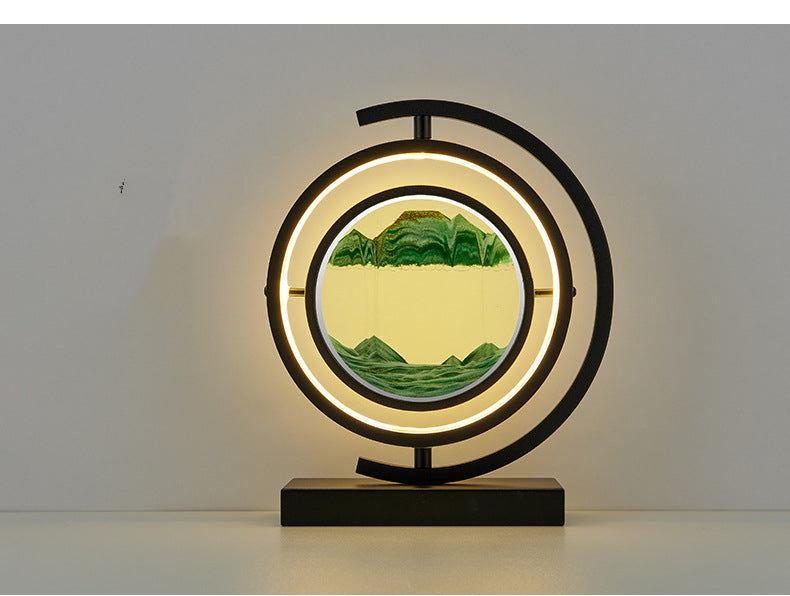 Hourglass Quicksand Painting Desk Lamp