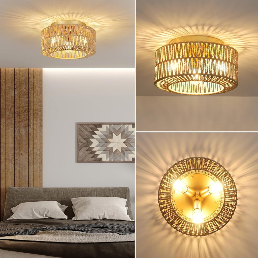 Rattan Ceiling Light