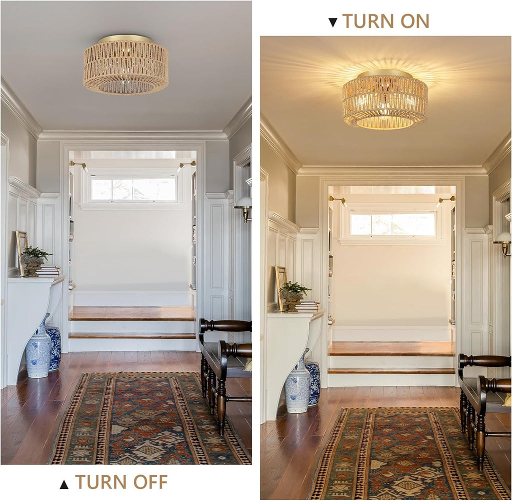 Rattan Ceiling Light