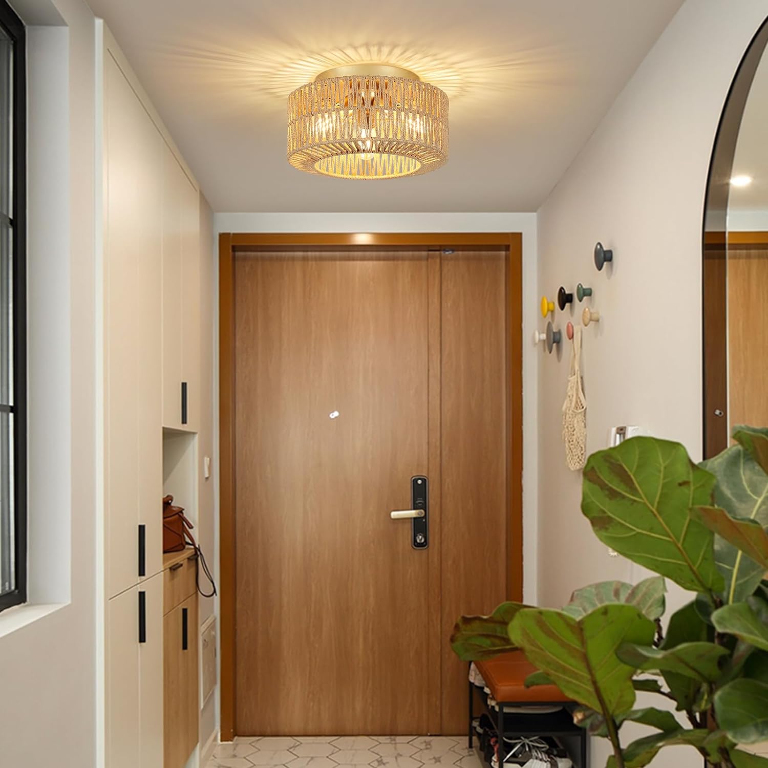 Rattan Ceiling Light