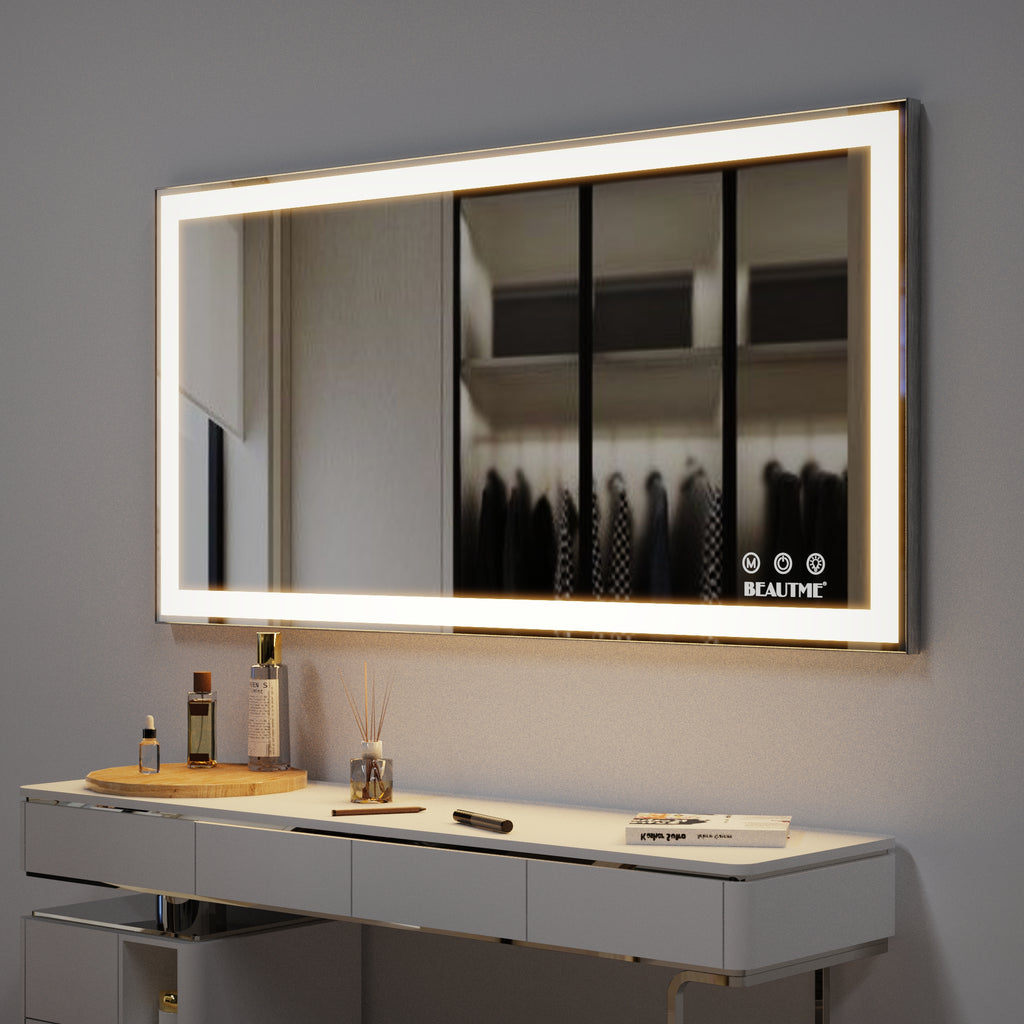 LED bathroom makeup mirror wall mounteed