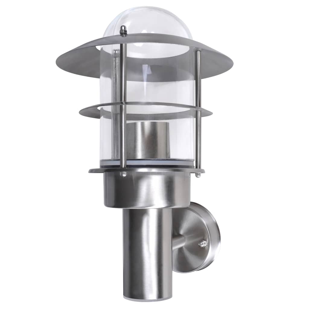 Patio LED wall light, stainless steel outdoor lamp