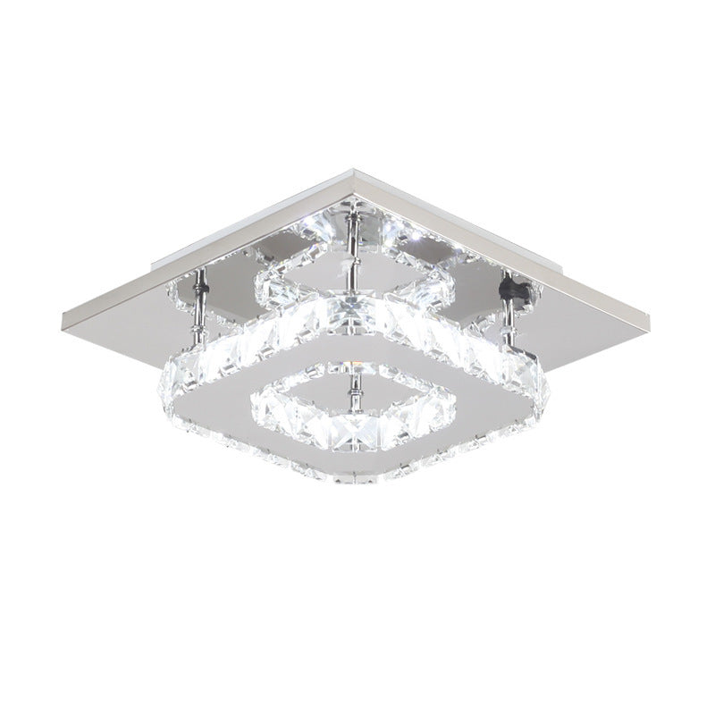 Modern Minimalist LED Crystal Ceiling Light