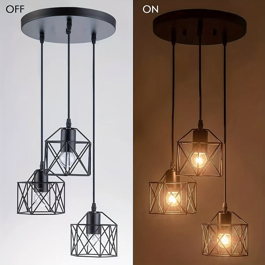 3-Light Industrial Ceiling Light