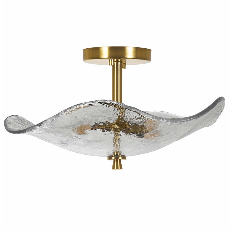 Glass Semi Flush Mount Ceiling Light chandelier