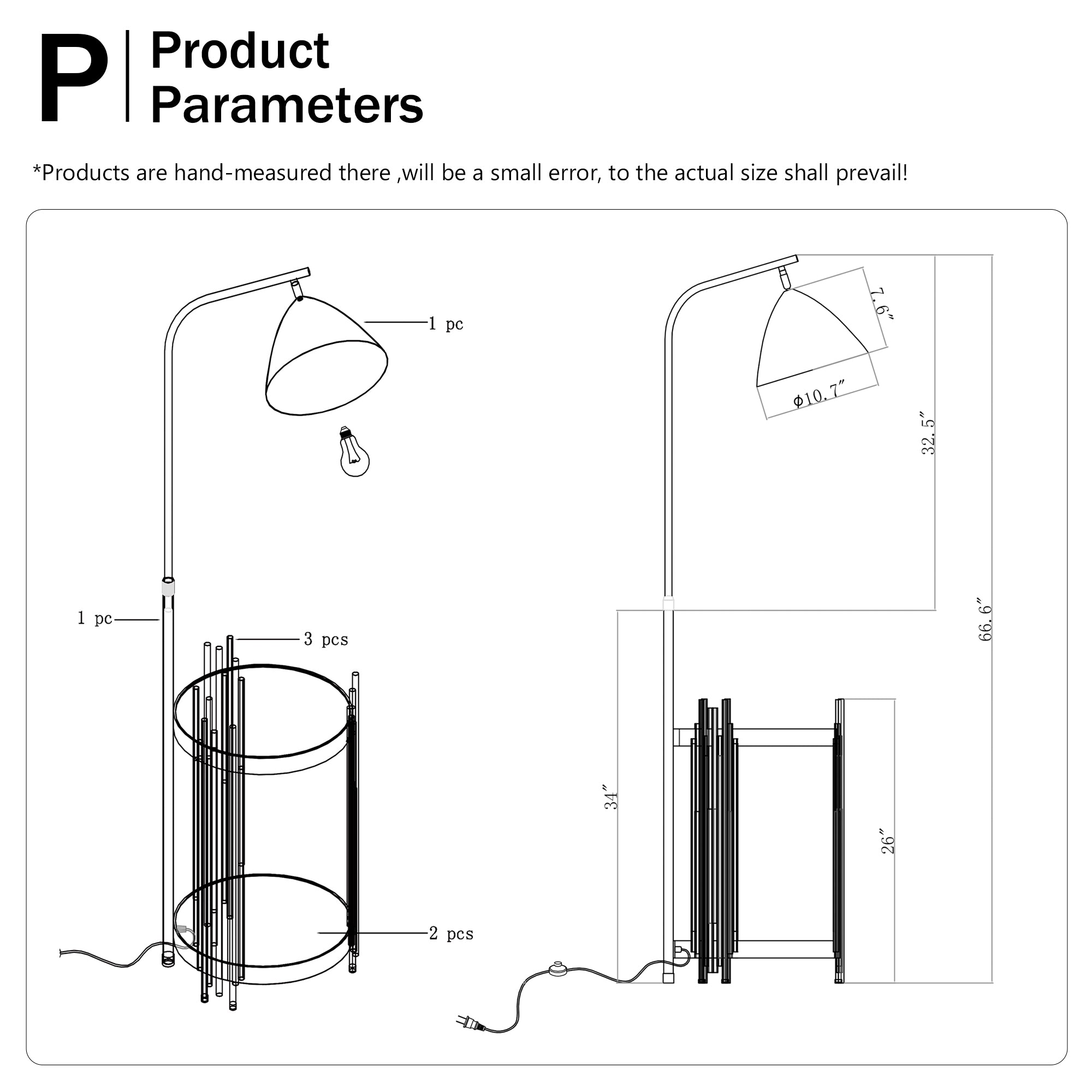 Luxury Shelves Floor Lamp