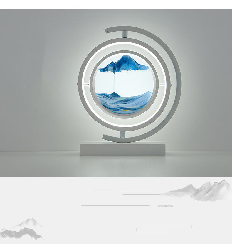 Hourglass Quicksand Painting Desk Lamp