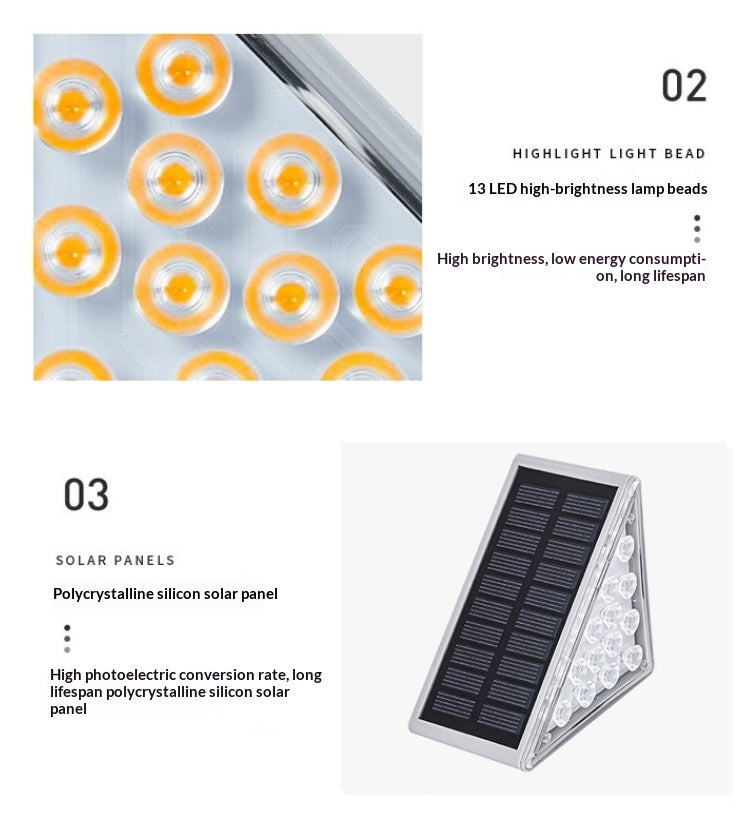 Solar-powered Step Lights Waterproof