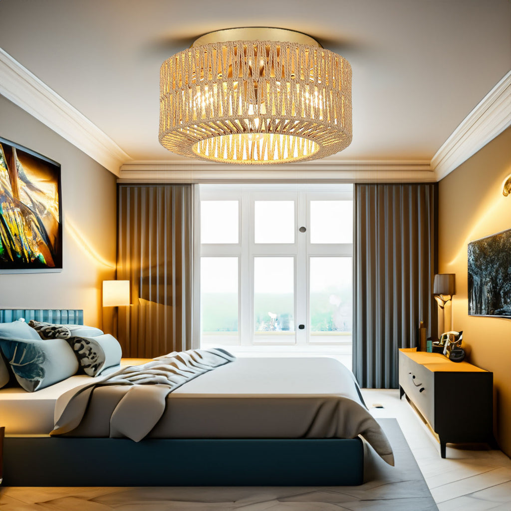 Rattan Ceiling Light