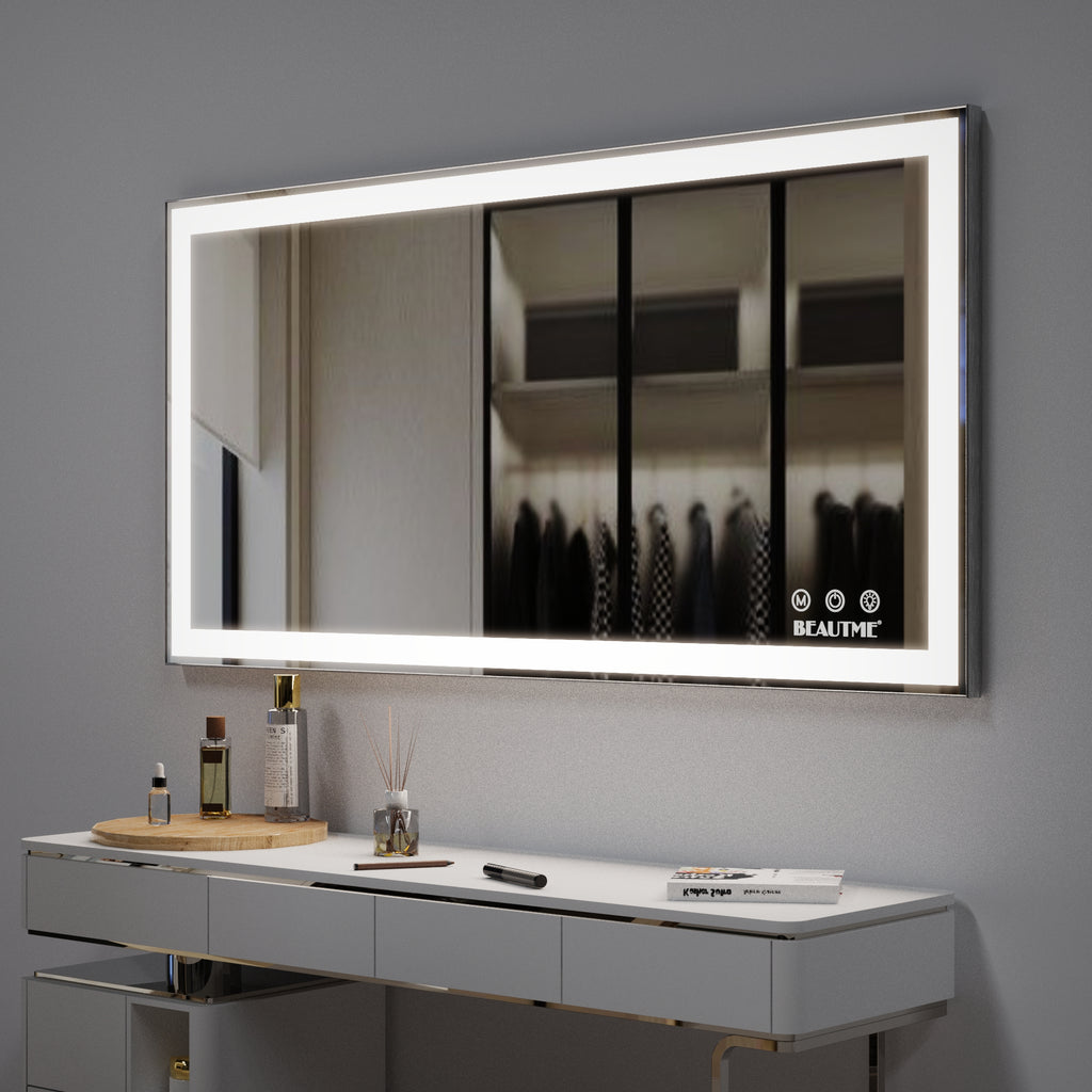 LED bathroom makeup mirror wall mounteed