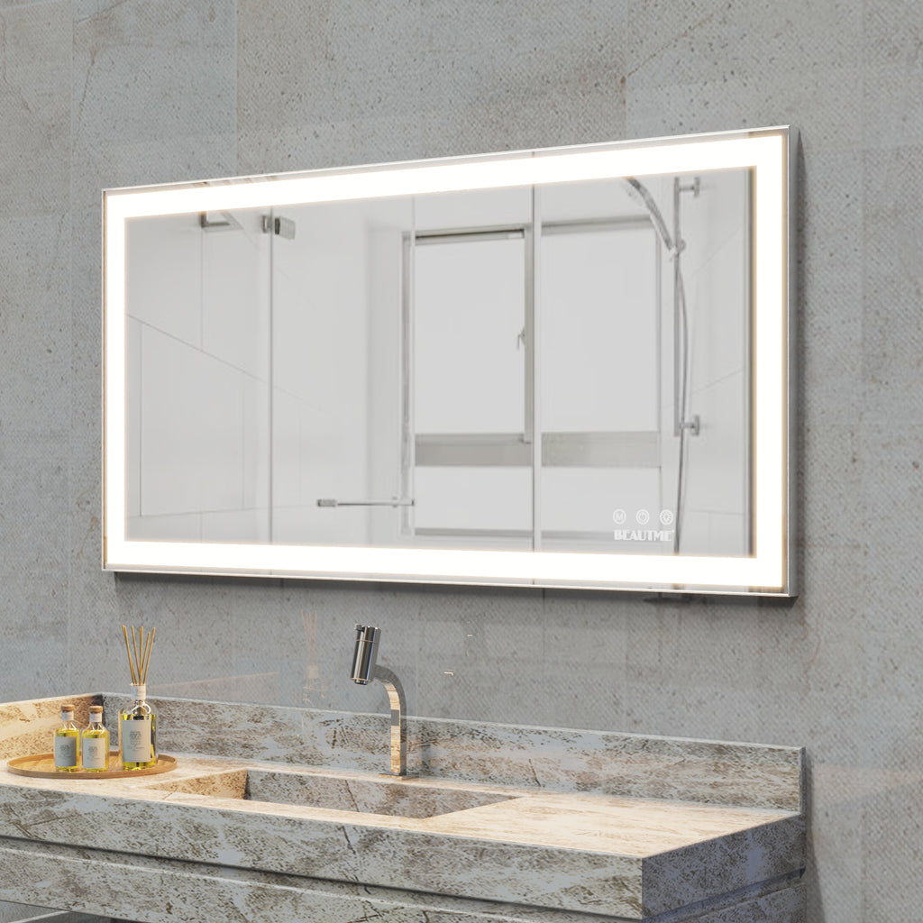 LED bathroom makeup mirror wall mounteed