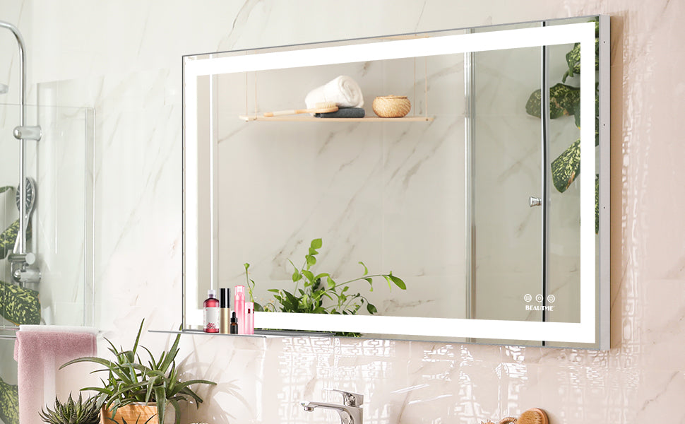 LED bathroom makeup mirror wall mounteed