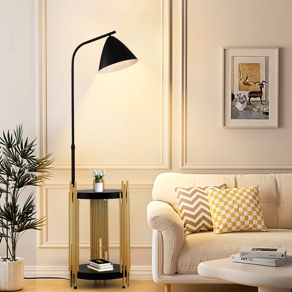 Luxury Shelves Floor Lamp
