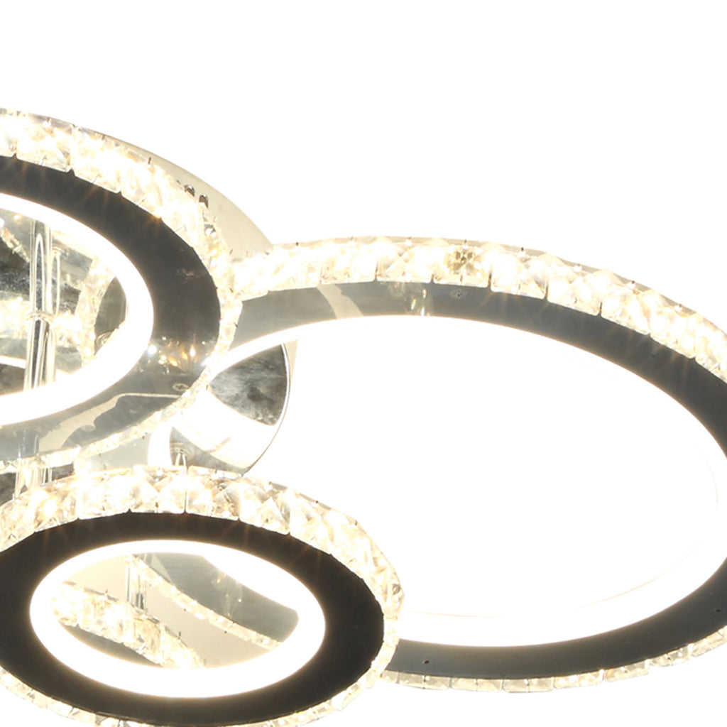 Elegant LED Chandelier with 6 Rings