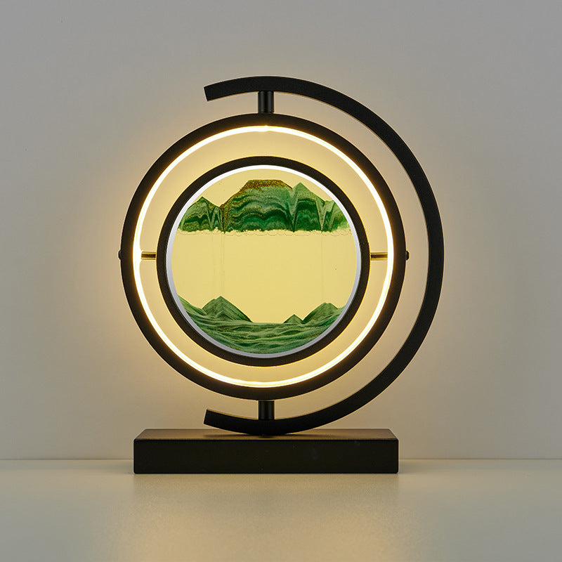 Hourglass Quicksand Painting Desk Lamp