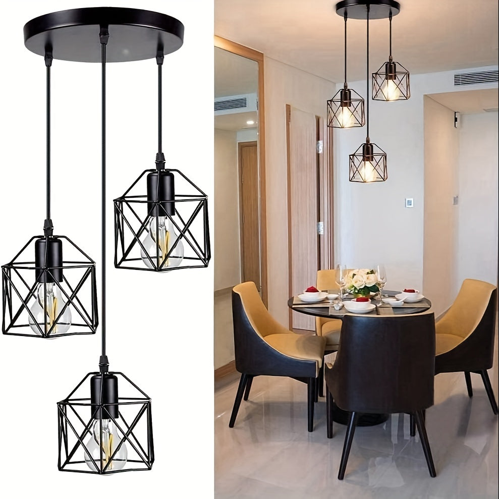 3-Light Industrial Ceiling Light