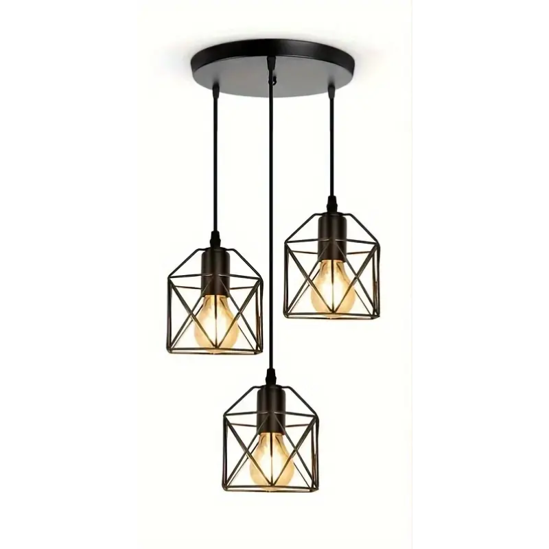 3-Light Industrial Ceiling Light