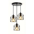 3-Light Industrial Ceiling Light